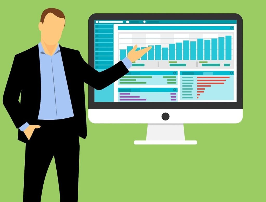 POS dashboard showing sales and inventory analytics for small businesses.