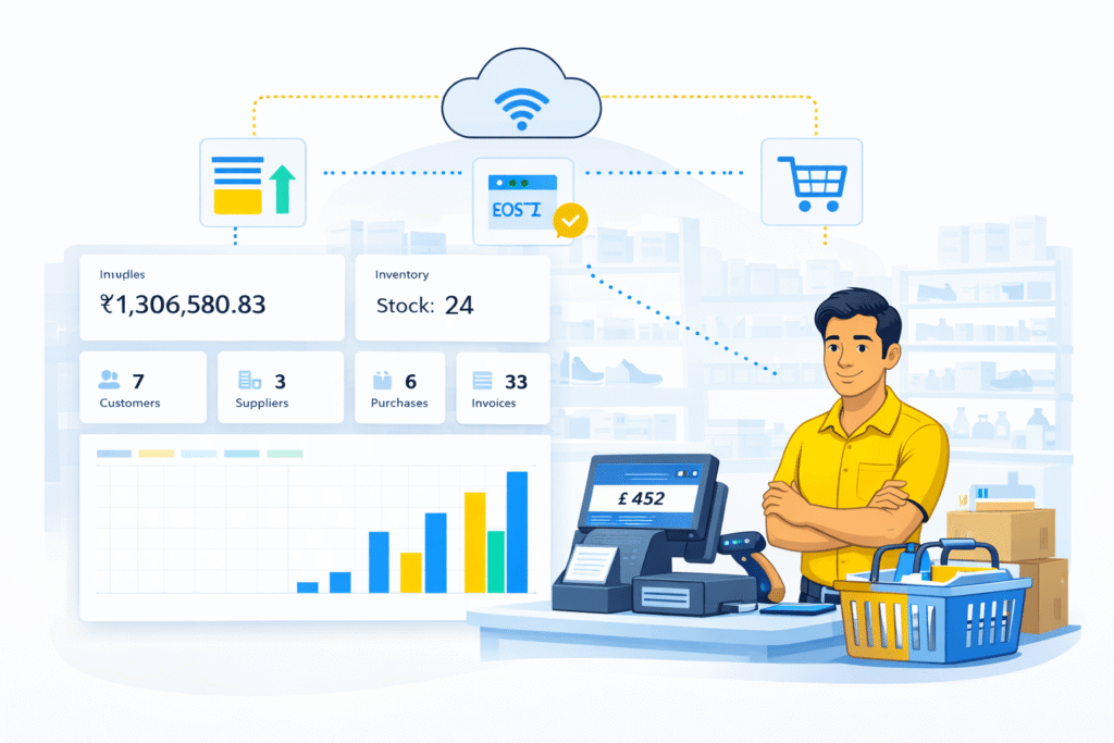 Cloud POS software in India for billing and inventory management