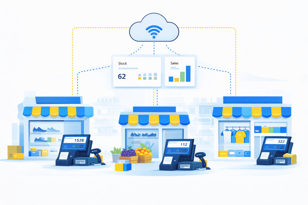 Real-time inventory updates using cloud POS software in India