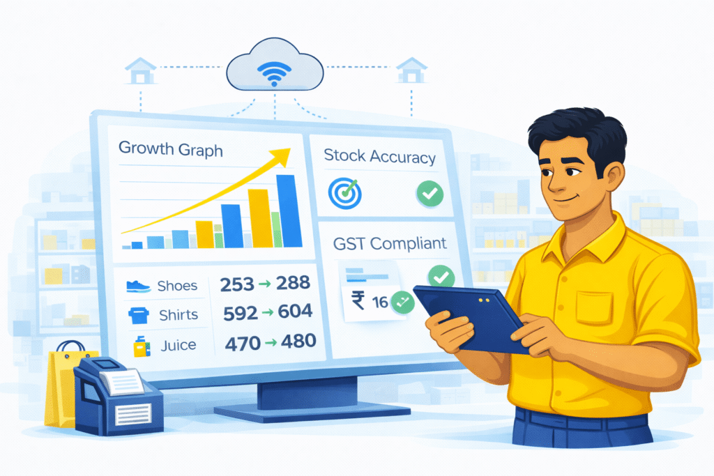 Inventory analytics and stock growth dashboard for Indian SMEs