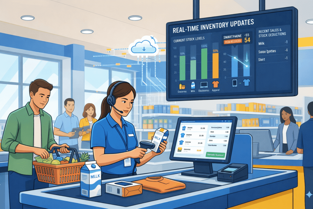 barcode billing with retail POS software in India