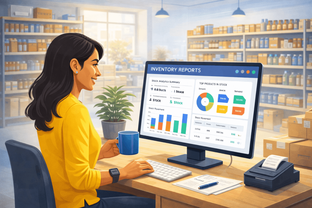 inventory management system for SMEs in India dashboard view