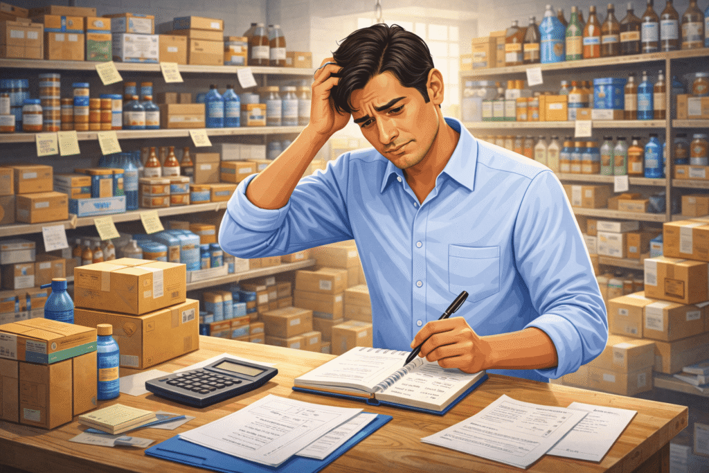 manual inventory tracking problems in small business India