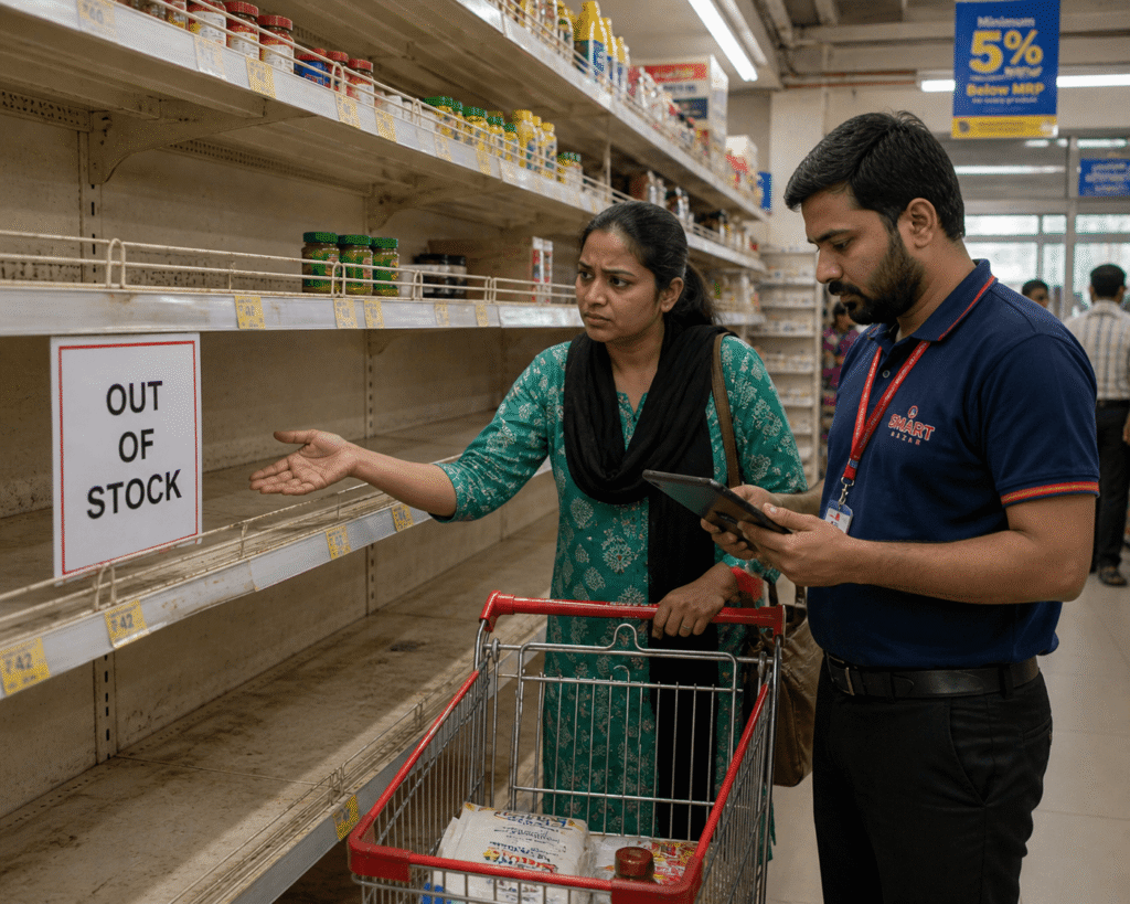stock shortage retail India