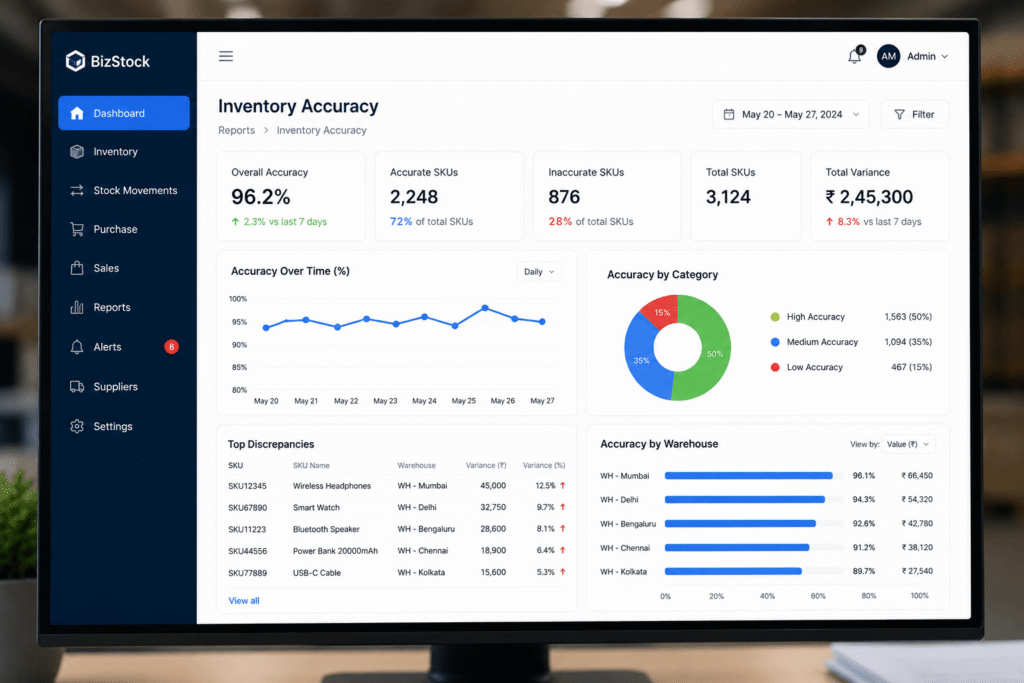 stock accuracy software SMEs